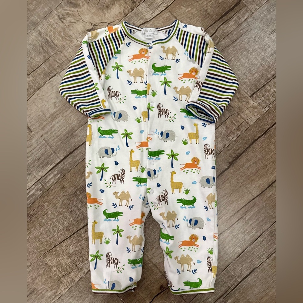 Kissy Kissy “Joyful Jungle” Baby‎ Playsuit Footie Pima Cotton 12–18M